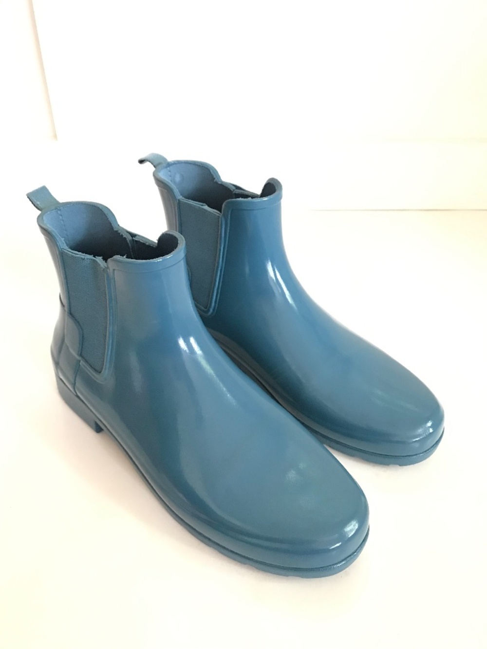 HUNTER Chelsea Rain Boots Blue Women’s Size 10